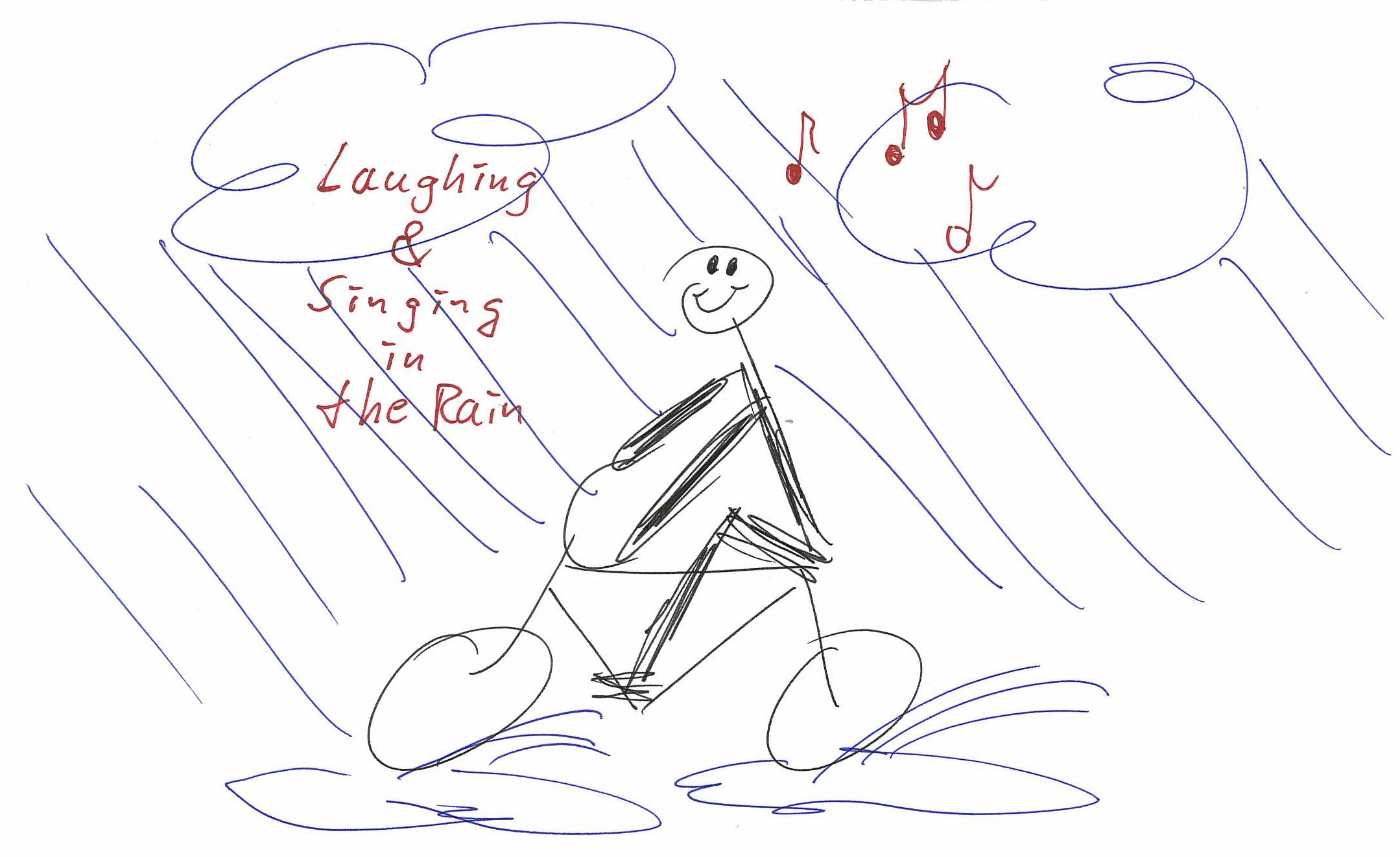 Singing and Laughing in the Rain